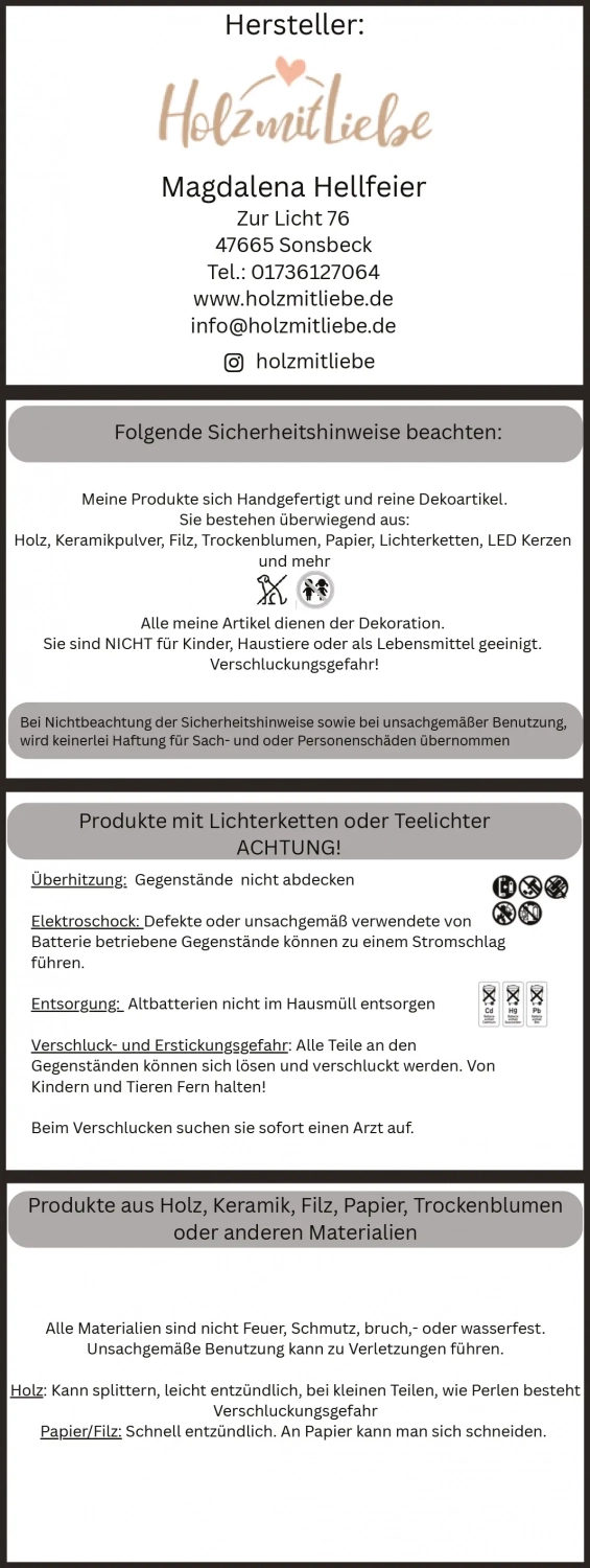 Sicherheitshinweise Sicherheitshinweise